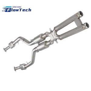 Système d'échappement professionnel Flow Tech en acier inoxydable T304 avec catalyseur, collecteur et section intermédiaire en X pour E92 E93 M3 S65 4.0L V8 - Product Image 5