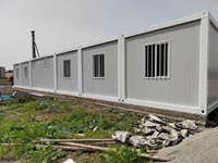 Maison conteneur préfabriquée de 20 pieds, installation rapide, idéale pour les bureaux, les entrepôts et les applications résidentielles.