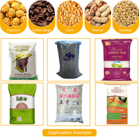 Machine d'emballage semi-automatique verticale pour riz, soja, céréales, arachides, 1 kg, 3 kg, 5 kg
