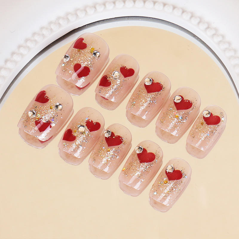 1547 À La Main Ongles M Taille 10 Pièces Boîte