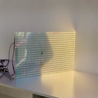Affichage du module de maille transparente HD Film LED super mince Fenêtre en verre publicitaire pour ascenseur