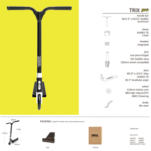 Trottinette de Stunt Professionnelle 2026 Nouvelle Génération, Conception Unique, Plateau en Aluminium Super Léger, Guidon et Fourche, Roues de 110 mm, Fabrication OEM/ODM - Product Image 4