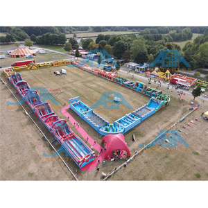 Castillo de salto gigante más grande del mundo pista de obstáculos inflable rebote para adultos y niños por el fabricante de fábrica de China - Product Image 5