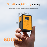 Pompe à vélo mini étanche AIRBANK NEW pour les jours de pluie, gonflage rapide en 60 secondes, batterie puissante 600 mAh