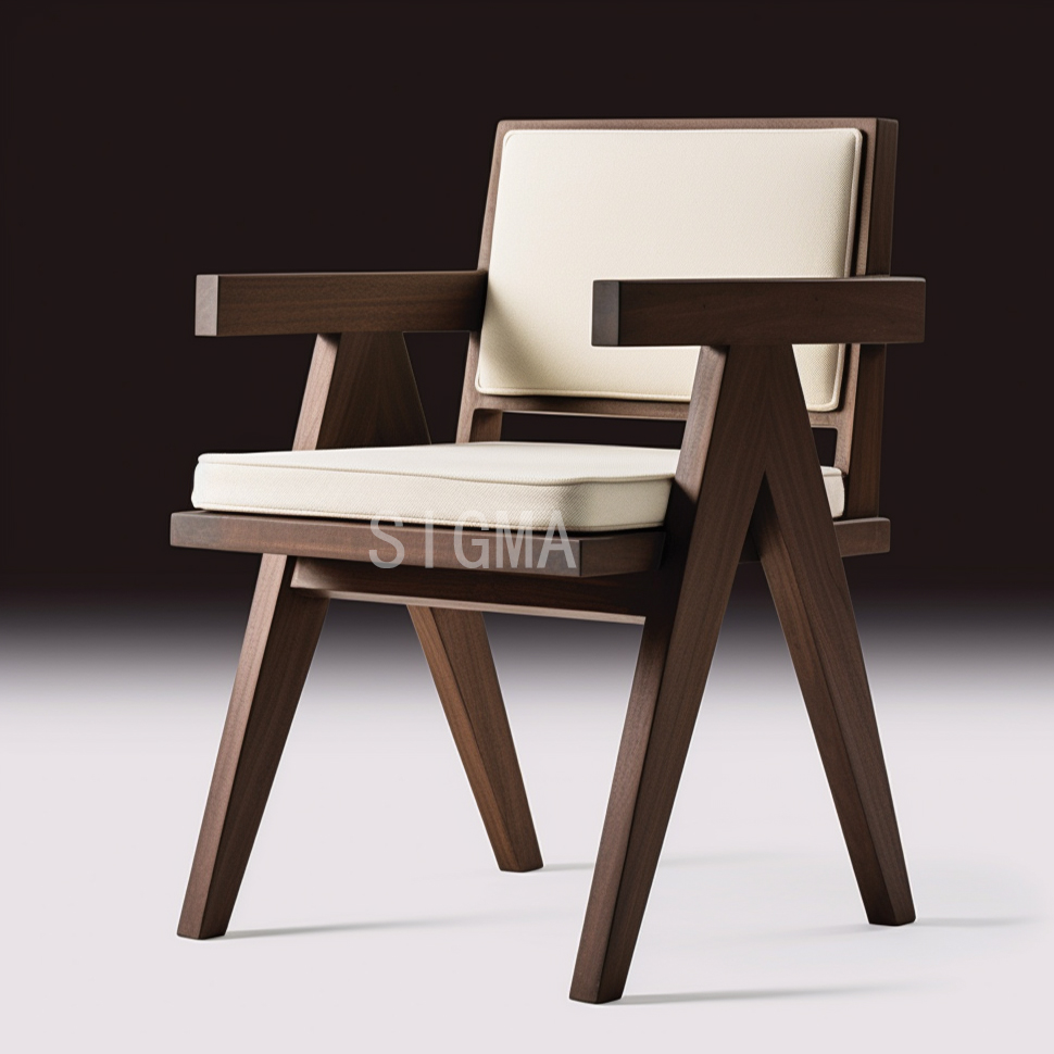 Modern Luxury Home Furniture Wood Frame Dining Chair Restaurant Chairs