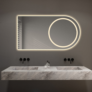 Gương thông minh hình vòm IP44 60 + trong phích cắm hỗ trợ tối giản Thiết kế hiện đại phòng tắm khách sạn sáng tạo trang trí dạ quang - Product Image 1