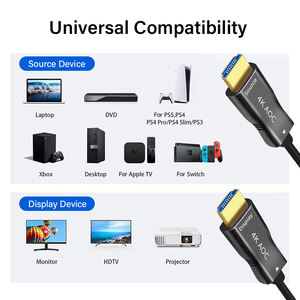<span class=keywords><strong>AOC</strong></span> Cable de Fibra Óptica HDMI para <span class=keywords><strong>TV</strong></span> <span class=keywords><strong>Box</strong></span> Fire Stick Ultra HD Laptop PC Cable de Vídeo 60M 100M UHD HDR HDCP EARC Electrónica de Consumo - Product Image 2