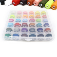 84pcs Kit de fils à coudre 36 couleurs Kit de fils pour machine à coudre 500Yards par bobines de fil polyester