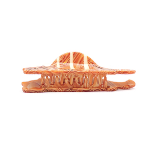 CANYUAN Pinzas para el pelo de acetato con diseño de gato a rayas de 8.3cm, estilo coreano, coloridas, a la moda y lindas, con forma de animal para la parte trasera de la cabeza - Product Image 5