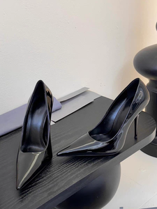 Zapatos de Tacón de Aguja para Mujer, Punta Puntiaguda, Charol, Tacones Altos, Cierre Deslizante, Tallas Grandes, Tacones Finos para Ocasiones Formales y de Noche - Product Image 5