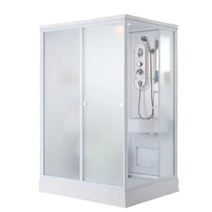 وحدة حمام فاخرة جاهزة للتخصيص من XNCP وهي جهاز قياسي كبير متكامل مع حوض مرحاض وخزانة استحمام للغرفة