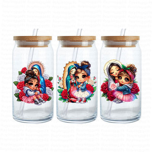 नई चिकानो लैटिना डुपी कप 16 औंस चिकाना बेबी गर्ल वीरेन डी गुआडालुप यूवीडफ ट्रांसफर 16 औंस कप के लिए डिकल्स स्टिकर - Product Image 1