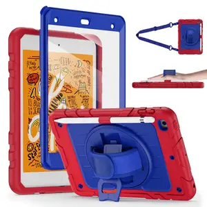 Kids Rotating Disk Strap Holder Shockproof Protective Ipad Case Tablet Cover For Ipad Mini 5 4