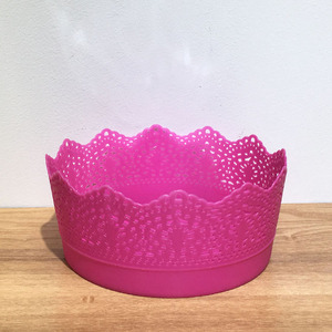Yicai Mini Pots de bonsaï en plastique bon marché de fleurs artificielles rondes de forme géométrique - Product Image 6