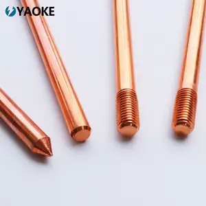 Copper earthing rod for electrical grounding system