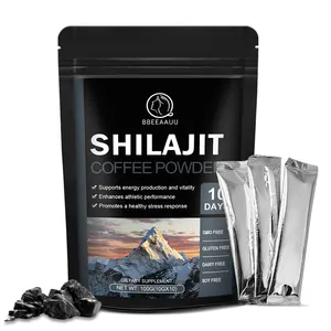 OEM 100g Shilajit咖啡粉Shilajit树脂纯喜马拉雅咖啡混合粉免疫