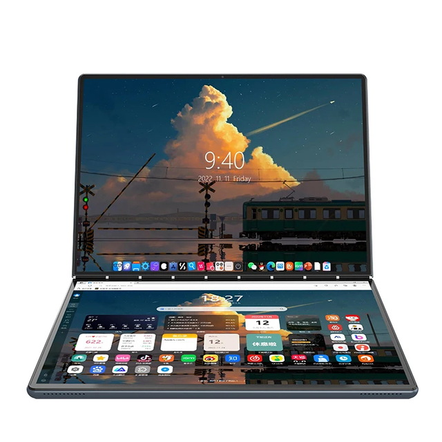 2026 Hot Sales 2 in 1 Dual Touch Screen Laptop 14+14" YOGA Dual Screen 360° Laptops Brand New Portable Notebook Business Laptops