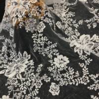 2020 nouvelles fleurs 100 polyester broderie dentelle tissu