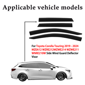4PCS Pare-pluie pour <span class=keywords><strong>Toyota</strong></span> <span class=keywords><strong>Corolla</strong></span> <span class=keywords><strong>Touring</strong></span> 2019 -2024 MZEA12 WZRE212 WZWE214 Sun/Rain Guard and Durable - Product Image 2
