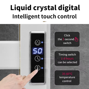 Scaldasalviette Elettrico Wayon con Controllo Intelligente della Temperatura, Riscaldamento in Fibra di Carbonio, Nero Opaco, Certificato CE, Modello WW-MJJ - Product Image 4