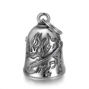 Llavero de Campana con Símbolo Musical de Guitarra en Acero Inoxidable, Unisex, para Uso Diario, Estilo Retro - Product Image 5