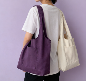 Sac en toile uni personnalisé Sac fourre-tout Sac fourre-tout en coton biologique avec logo imprimé personnalisé - Product Image 1