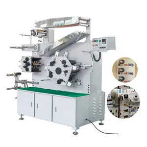 High Speed 4 6 Colors Flexo Textile Label Printing Machine Flexography Satin Ribbon Printing Machine on Sale