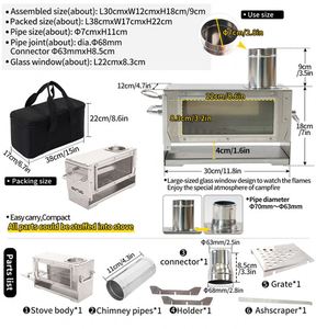 Discount Price OEM Portable Outdoor Camping Wood Burning <strong>Water</strong> <strong>Heating</strong> <strong>Rocket</strong> <strong>Stove</strong> - Product Image 5