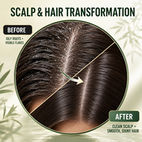 Shampoing Bio Quotidien pour la Croissance Capillaire OEM ODM Marque Privée – Huile d'Arbre à Thé & Menthe Romarin Naturelle pour la Prévention de la Chute des Cheveux