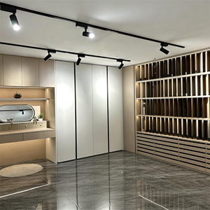 Sistema de Armario de Puerta Personalizado de Fábrica China, Moderno Armario Empotrado de Madera <span class=keywords><strong>para</strong></span> Dormitorio con Luz con Sensor y Tocador - Product Image 2