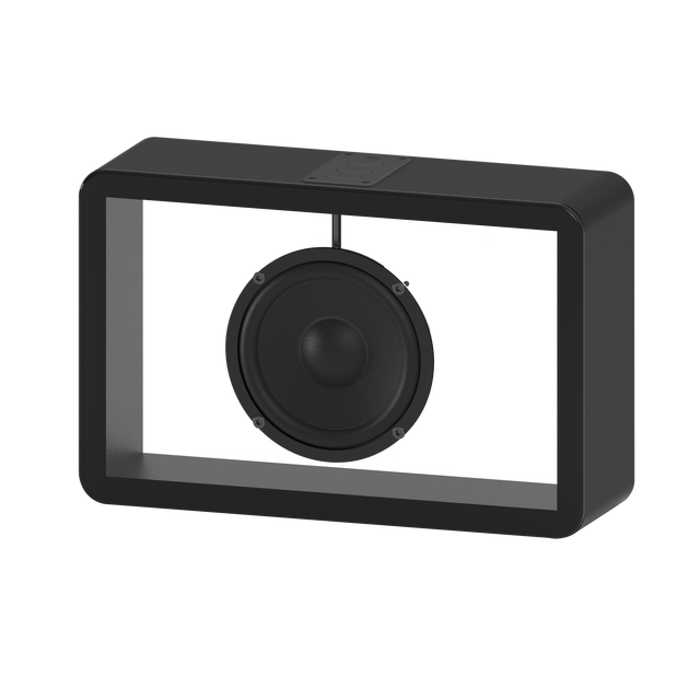 New Wireless Large Speaker 8W Long Battery Life Audio Stylish Design Modern Sound System With Transparent Blue Tooth Speaker