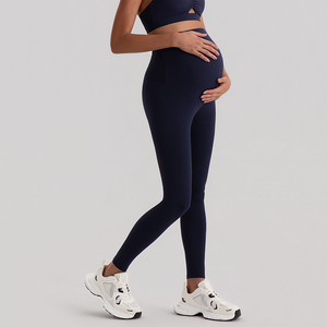 <span class=keywords><strong>Leggings</strong></span> de Yoga de Cintura Alta para Embarazadas al por Mayor, Pantalones de Maternidad para Yoga - Product Image 6