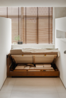 XUXIE Cadre de lit en bois massif au design moderne pour intérieur Mobilier de chambre à coucher de luxe élégant et discret