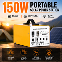 Station d'alimentation mobile à onde sinusoïdale pure 180Wh 150W à charge rapide PD pour kit de charge de caméra et de drone – Vente directe usine