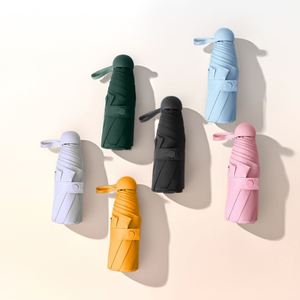 Parapluie miniature pliable automatique personnalisé à 5 plis, protection UV, parasol - Product Image 3