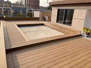 Plancher de <span class=keywords><strong>terrasse</strong></span> en WPC moderne de haute qualité, imperméable, antidérapant, à emboîtement par clic, pour une utilisation en extérieur <span class=keywords><strong>sur</strong></span> les balcons, les terrasses et les jardins - Product Image 4