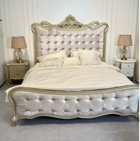 Modernes Europäisches Design Langlebiges Weiches Bett Schlafzimmer-Set Stauraum Multifunktionales Kingsize Eichen-Himmelbett Verstellbar Leder