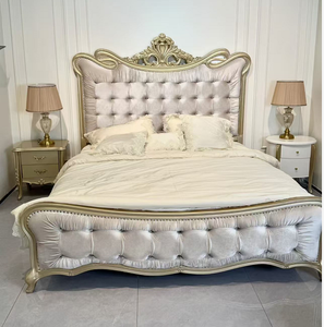 Modern Home Furniture Bedroom Set <b>Storage</b> Multi Functional <b>Double</b> King Size Wooden Pink Cute Canopy <b>Beds</b> - Product Image 6