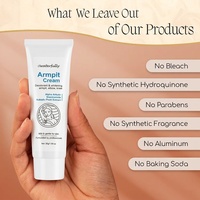 Crème Déodorante Éclaircissante pour les Aisselles Sombres, Traitement Anti-Odeur Corporelle, Éliminateur d'Odeurs, Crème pour les Aisselles à la Niacinamide et à l'Acide Salicylique