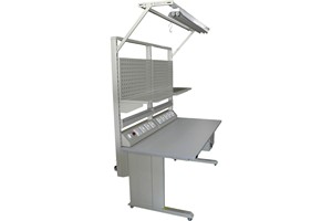 <span class=keywords><strong>Établi</strong></span> en acier antistatique Leenol ESD Poste de travail du personnel d'atelier avec panneau perforé pour outils et tiroirs de rangement de <span class=keywords><strong>garage</strong></span> État d'<span class=keywords><strong>occasion</strong></span> - Product Image 3