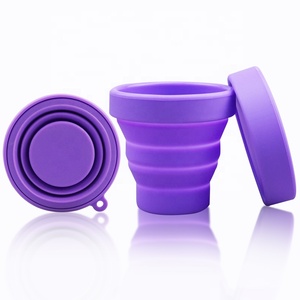 <span class=keywords><strong>Copa</strong></span> <span class=keywords><strong>Menstrual</strong></span> Reutilizable de Silicona de Grado Alimenticio de 170 ml, Plegable y Suave, para Esterilización - Product Image 1