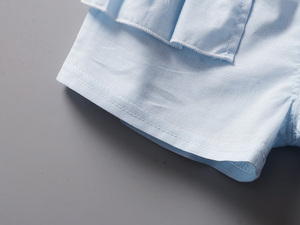 Fabricante Chino de Ropa para Niños Cotto Baba, Conjuntos de Camisas para Bebés, Trajes de Pantalones Cortos de Mezclilla para Niñas con Tops - Product Image 6