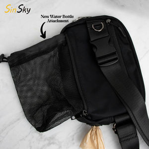 SinSky tas pinggang kustom, dompet selempang nilon olahraga berjalan anjing dengan pemegang botol air - Product Image 1