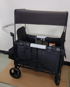 Chariot de transport robuste 2 <span class=keywords><strong>places</strong></span> avec auvent complet pour camping et extérieur, en stock dans l'entrepôt américain - Product Image 2