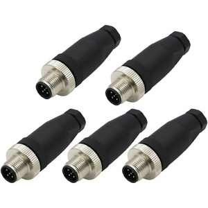 A kode konektor lingkaran industri M12 5Pin konektor pria <span class=keywords><strong>Sensor</strong></span> konektor IP67 adaptor - Product Image 2