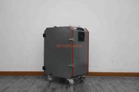 Appareil de nettoyage laser à fibre portable, refroidissement par air, conception à impulsions, utilisation manuelle pour l'élimination de la rouille industrielle sur métal et du bois