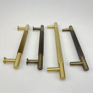 European Style Wardrobe <strong>Door</strong> Handle Modern Minimalist Drawer Cabinet Brass Gold Handle and Antique Gold Handle Pull - Product Image 5