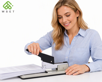 Agrafeuse métallique robuste WEISHU 918 Jumbo, manuelle, sans bourrage, capacité 100 feuilles, compatible avec les agrafes 23/6-23/13, pour bureau