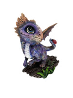 Vente en gros de figurines de dragon en résine dragon violet avec statue de dragon coccinelle décoration intérieure