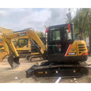 90% nouvelle pelle hydraulique sur chenilles Sany60C d'occasion Sany60 en bon état 6 tonnes petite pelle SY60C fabriquée en Chine - Product Image 4